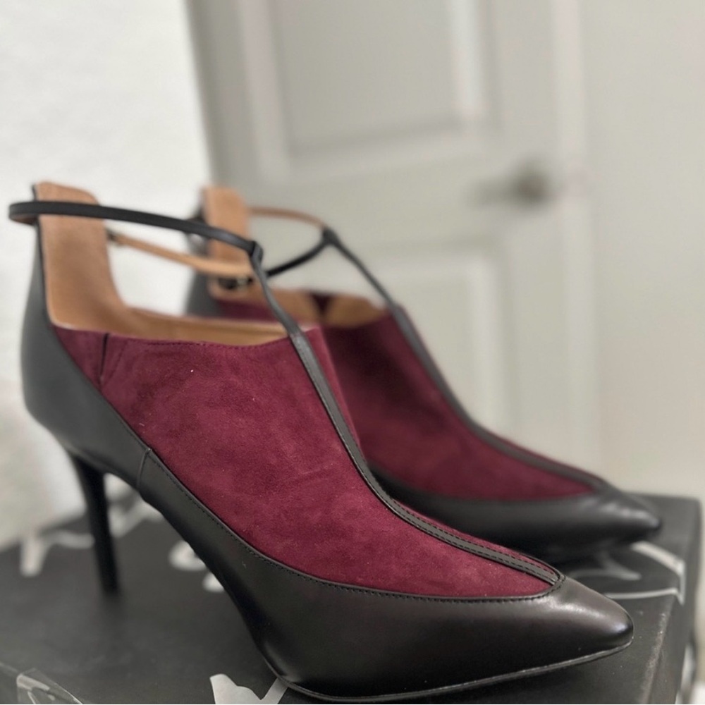 Banana Republic Burgundy and Black Heels